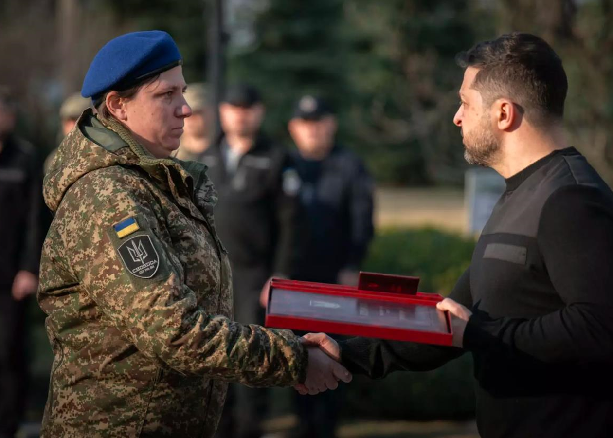 Уперше в лавах Нацгвардії звання Героя України отримала жінка